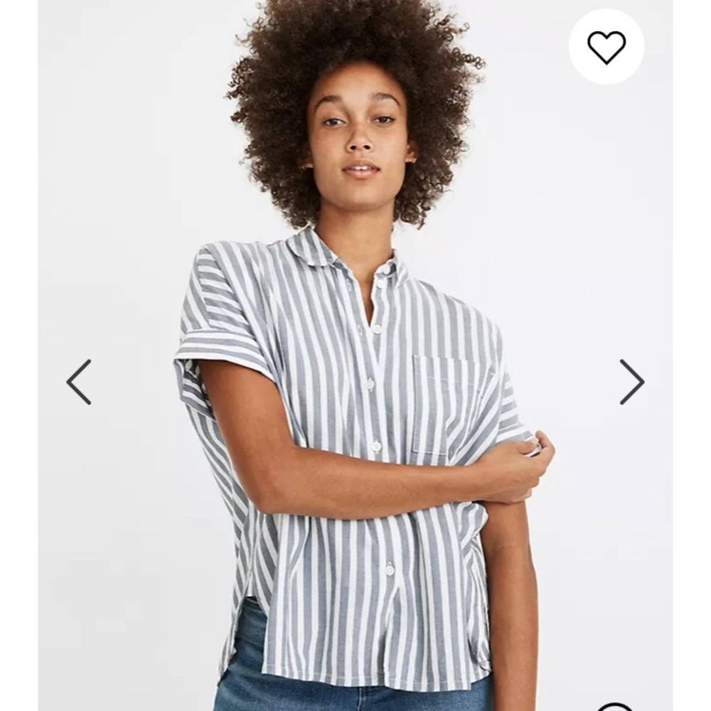 Madewell blouse Daily Shirt in Stripe